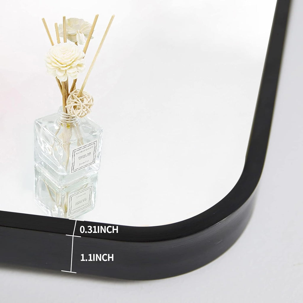 Black Arched Full Length Floor Mirror X415
