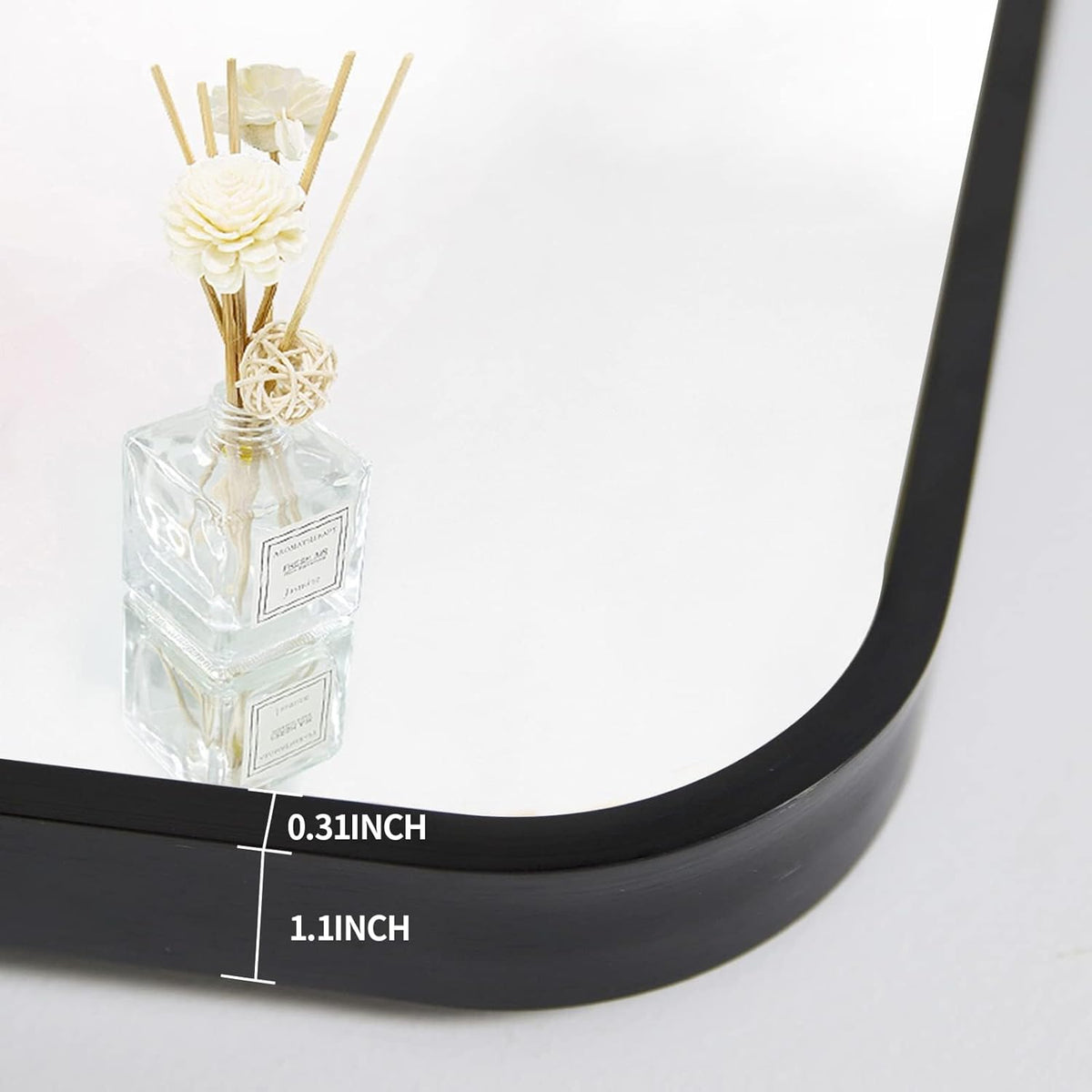 Black Arched Full Length Floor Mirror X415
