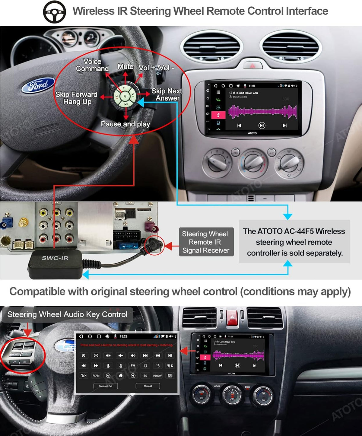 7inch Double-DIN Android Car Stereo with Wireless CarPlay G88080