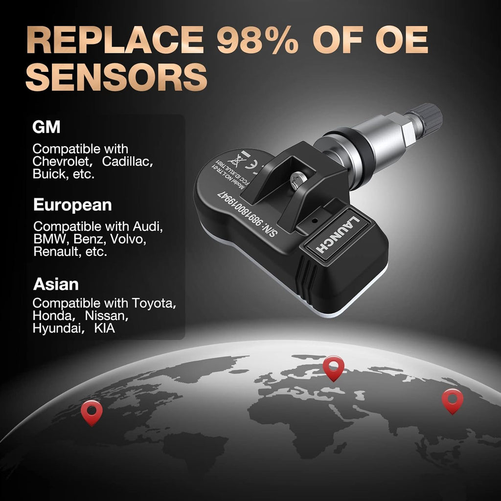 4PCS Programmable TPMS Sensors Q6986