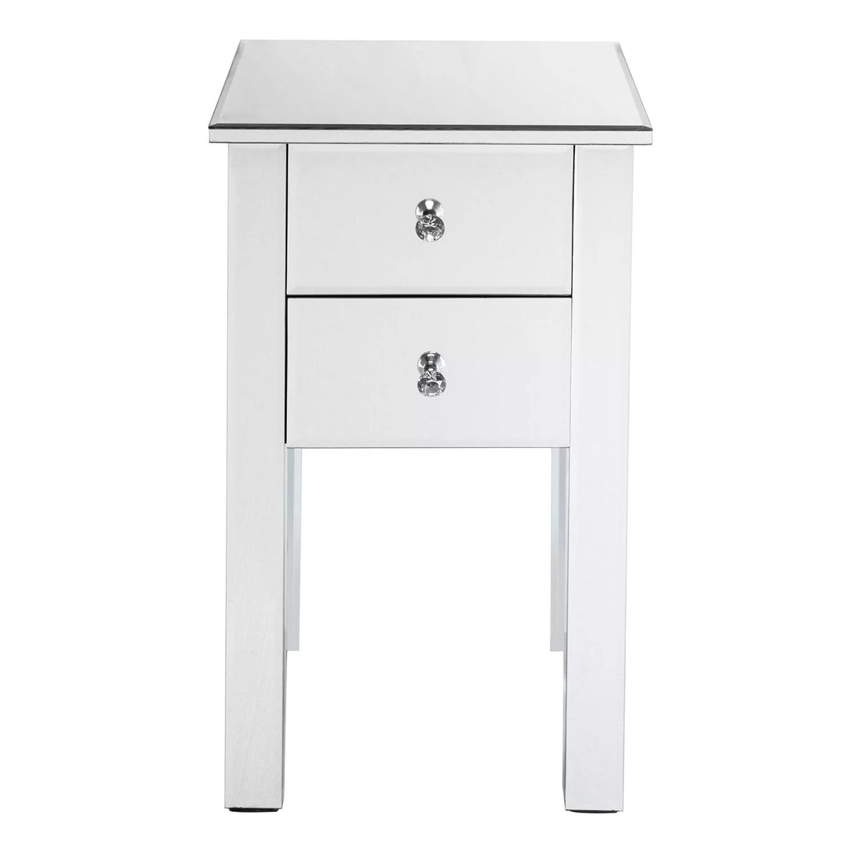 Mirrored Nightstand Bedside Table K452