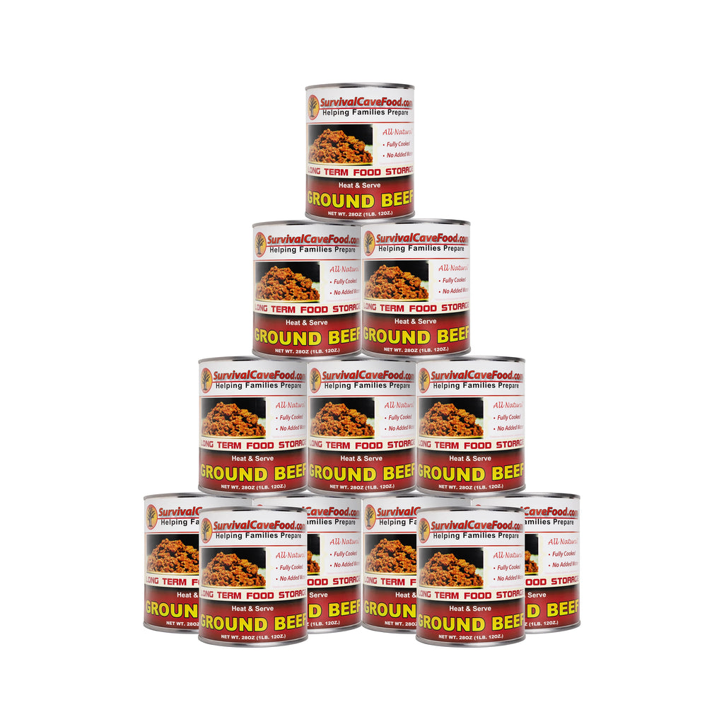 Canned Ground Beef 28 oz 12 cans T3571