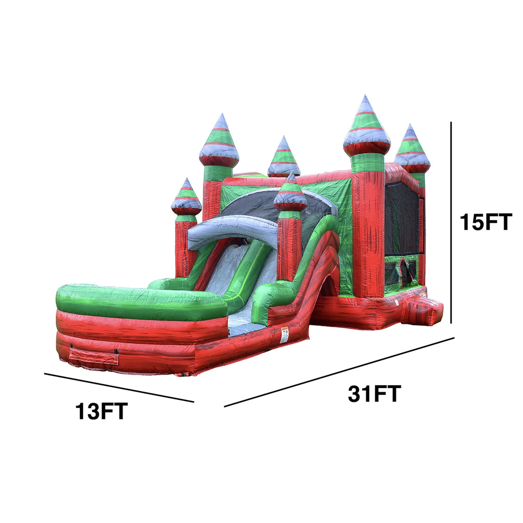 Commercial Grade Bounce House with Slide and Pool D855