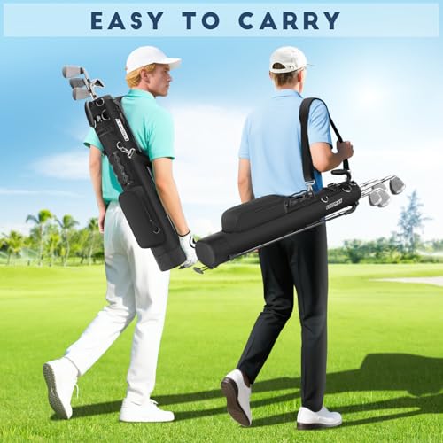 Small Lightweight Golf Stand Bag with Ball Holder and Pockets S4083