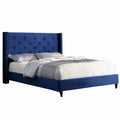 Tufted Wingback Platform Bed E7578