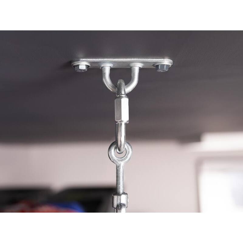 48 in. x 96 in. Steel Garage Wall Shelving in White M59218