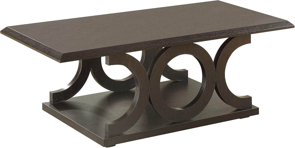 C-Shaped Coffee Table Cappuccino F730