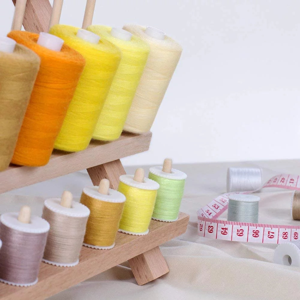 60-Spool Wooden Sewing Thread Organizer Rack S868