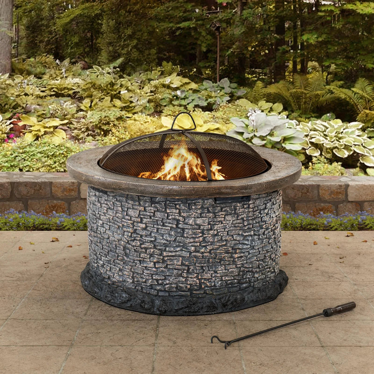 32 in. Round Wood-Burning Fire Pit Q850