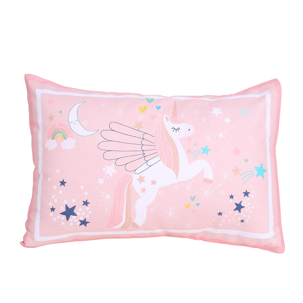 3-Piece Pink Unicorn Crib Bedding Set N512