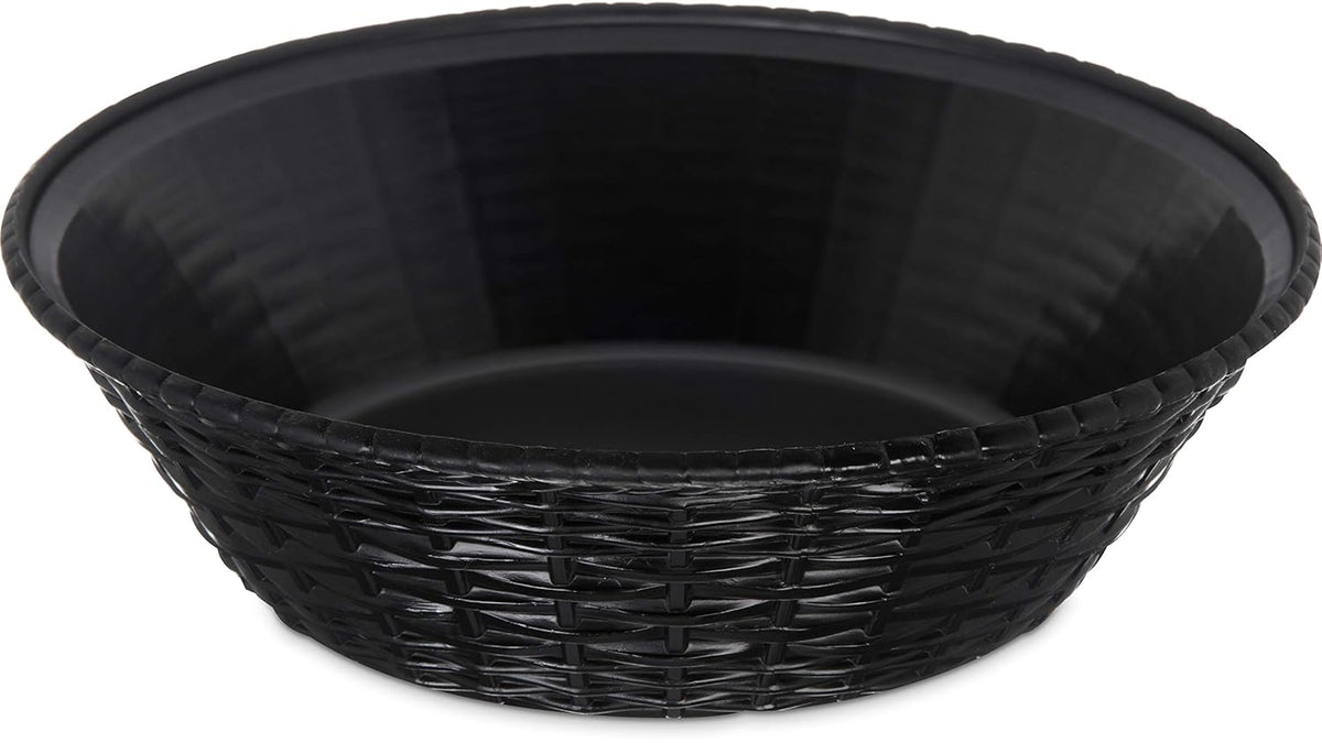 Round Serving Basket, 9", Black (Pack of 12) L6099