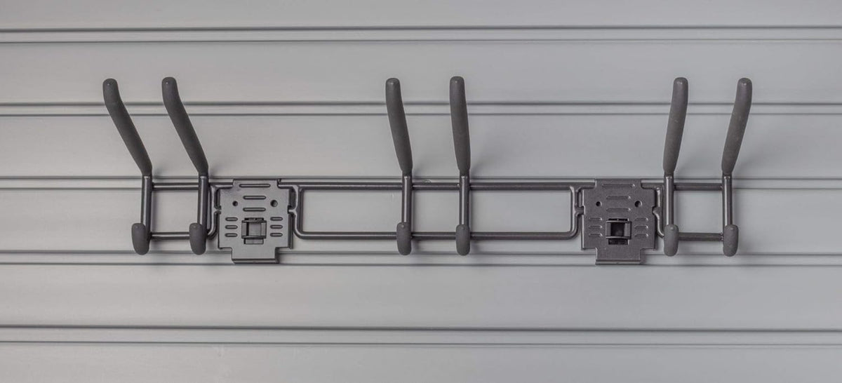 Deluxe Accessory Kit with 46 Locking Bracket Hooks, Shelves, and Baskets for Slatwall Panels W703379