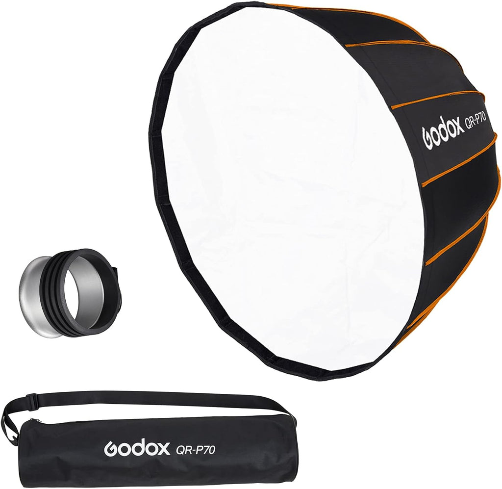 27.5" 70CM Deep Parabolic Softbox for Photo Strobe Studio Flash G53398