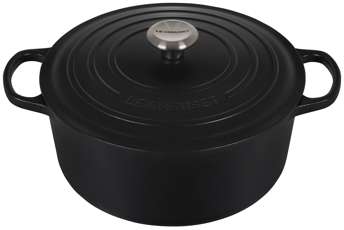 Enameled Cast Iron Round Dutch Oven, 7.25 qt., Licorice Y814820