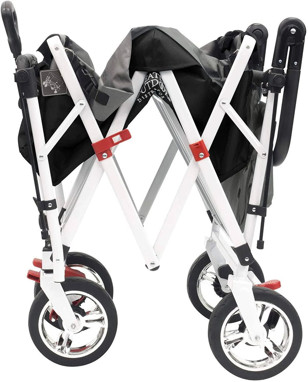 Black/Gray Folding Wagon with Canopy G757