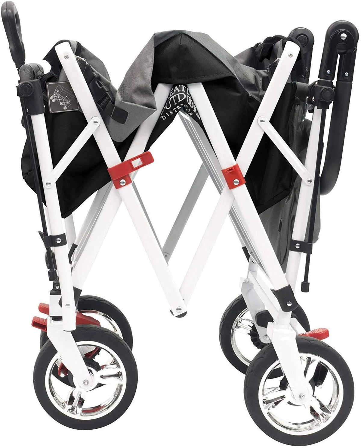 Black/Gray Folding Wagon with Canopy G757