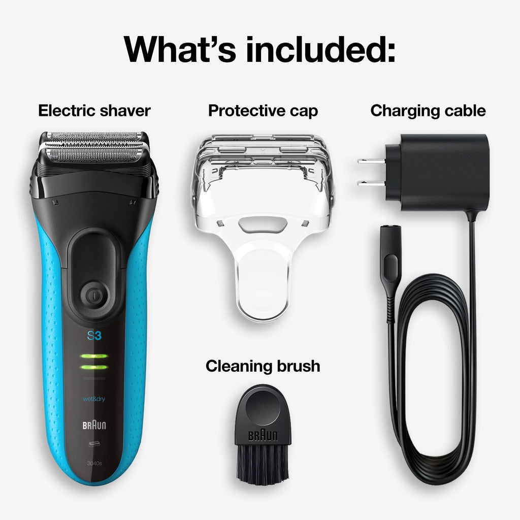 Rechargeable Wet Dry Electric Shaver with Precision Trimmer J527