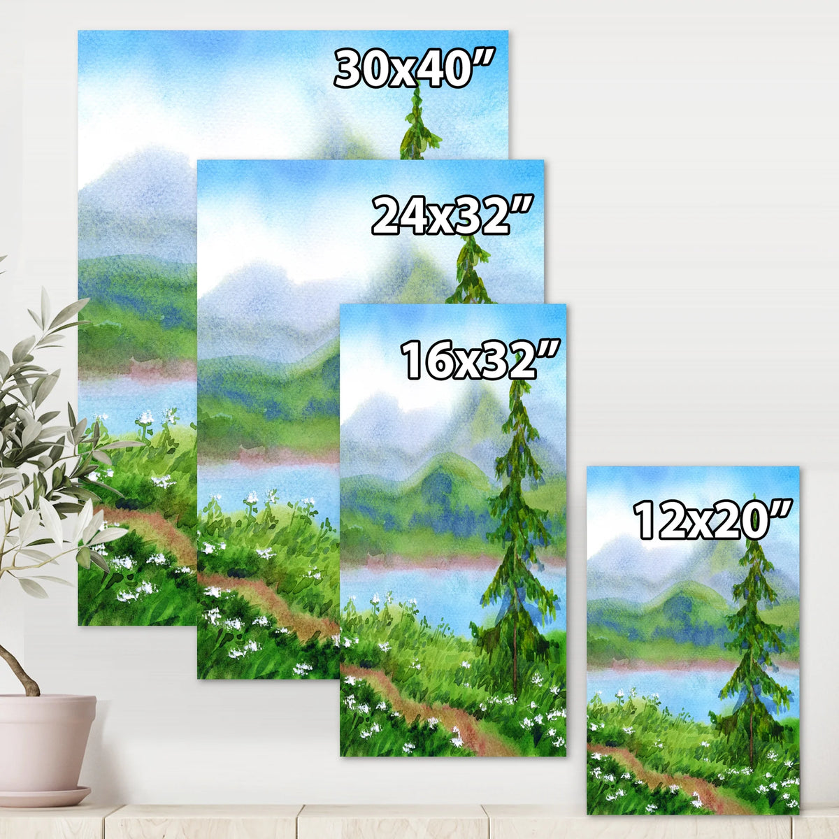 Traditional Canvas Wall Art Print O43613