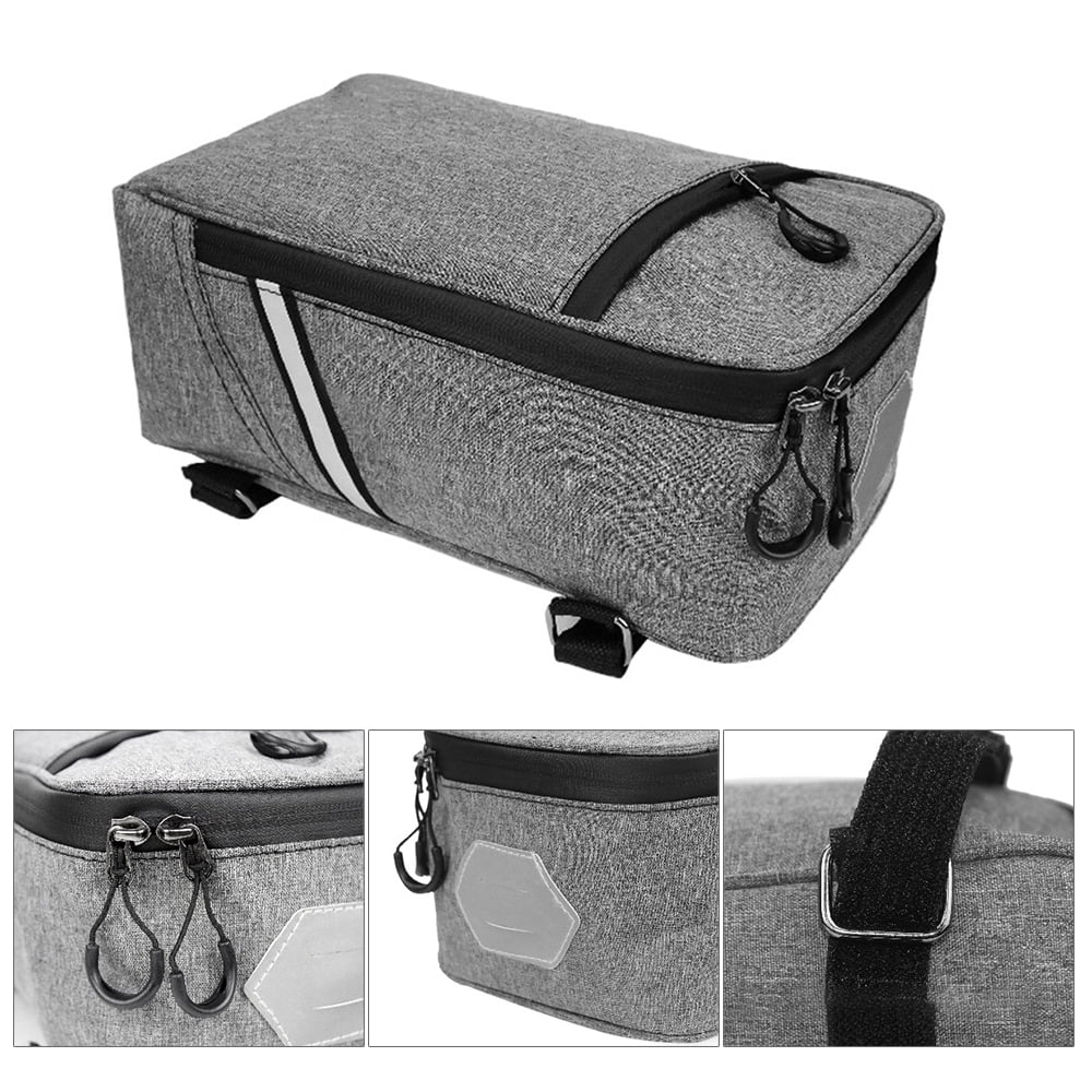 5L Water-resistant Canvas Bike Rear Seat Bag Z928