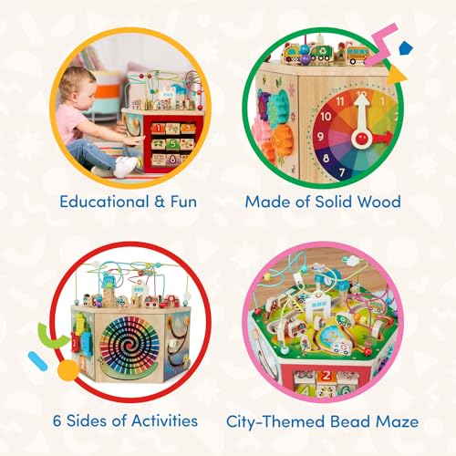 Wooden Activity Cube E5703