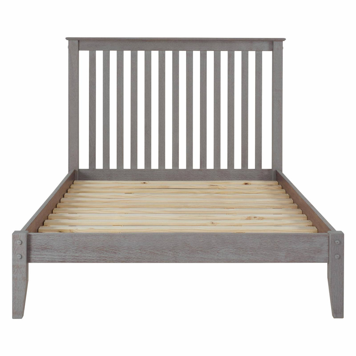 Full Size Platform Bed Weathered Gray O5976