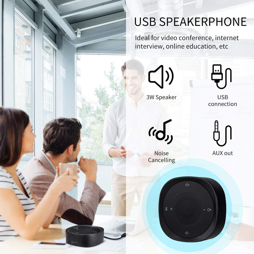 USB Speakerphone Microphone, Conference Speaker Omnidirectional Computer Mic Z937627