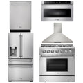 36 Propane Dual Fuel Range, Range Hood, Microwave, Refrigerator, Dishwasher O365965