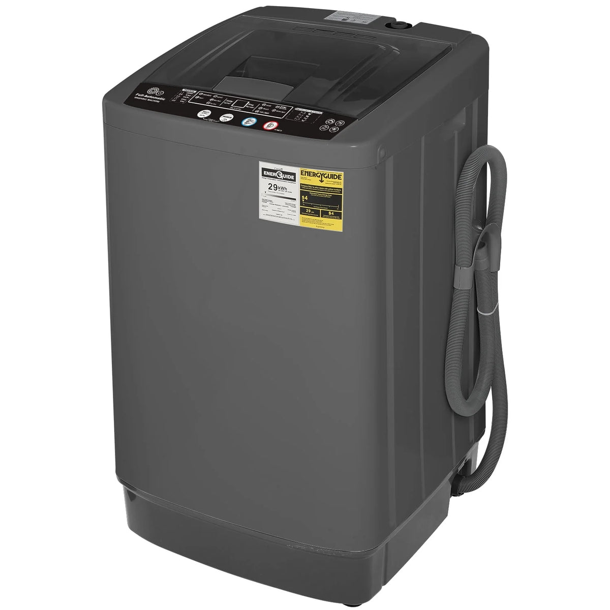 13.6LBS Portable Full Automatic Washing Machine with Drain Pump Q195299