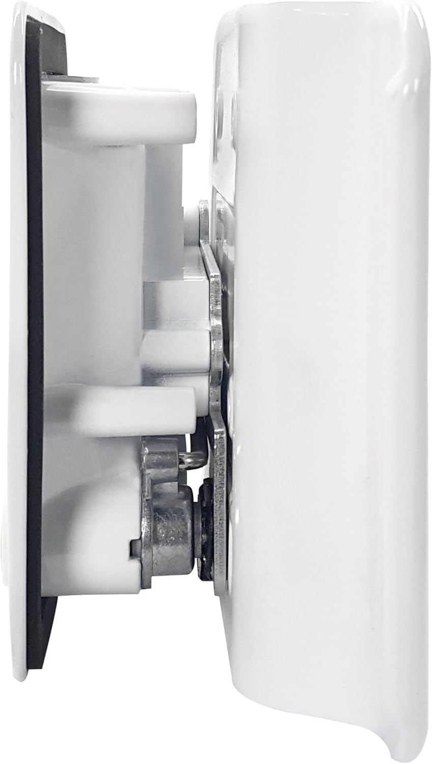 White RV Entry Door Handle with Deadbolt Pack of 2 D243365