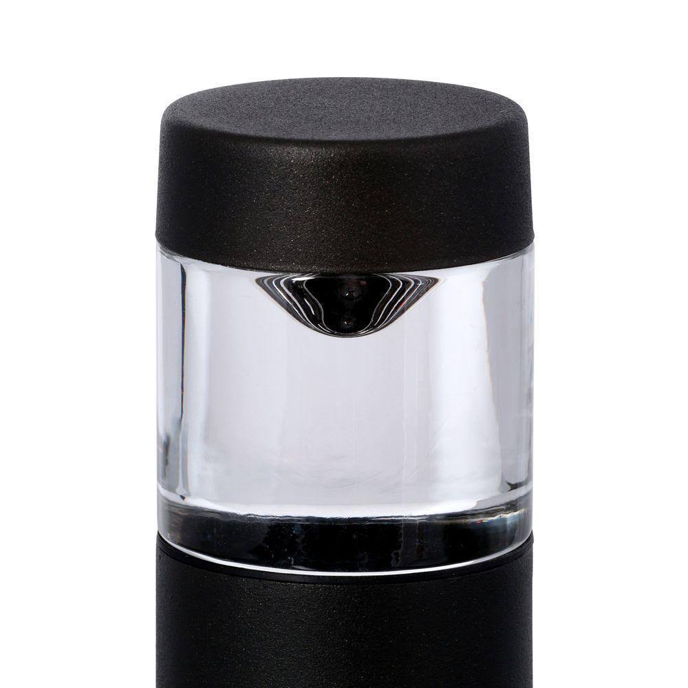 Black Outdoor Integrated LED Round Bollard Path Lights (8-Pack) F3300
