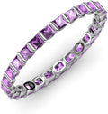 Princess Cut Amethyst 1 7/8 ctw Channel Set Eternity Ring J57333