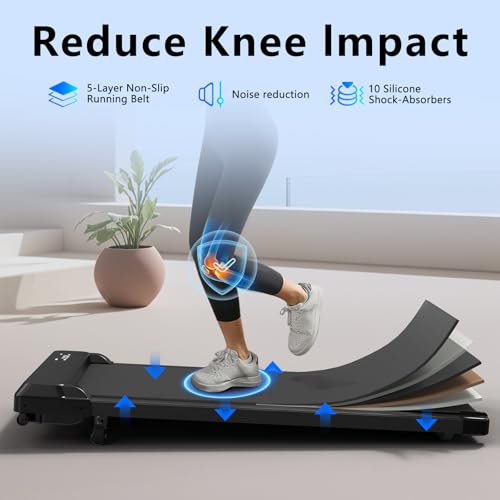 3-in-1 Walking Pad with Incline, 2.5 HP Under Desk Treadmill, 265 LBS Compact Treadmill with LED Display D121766