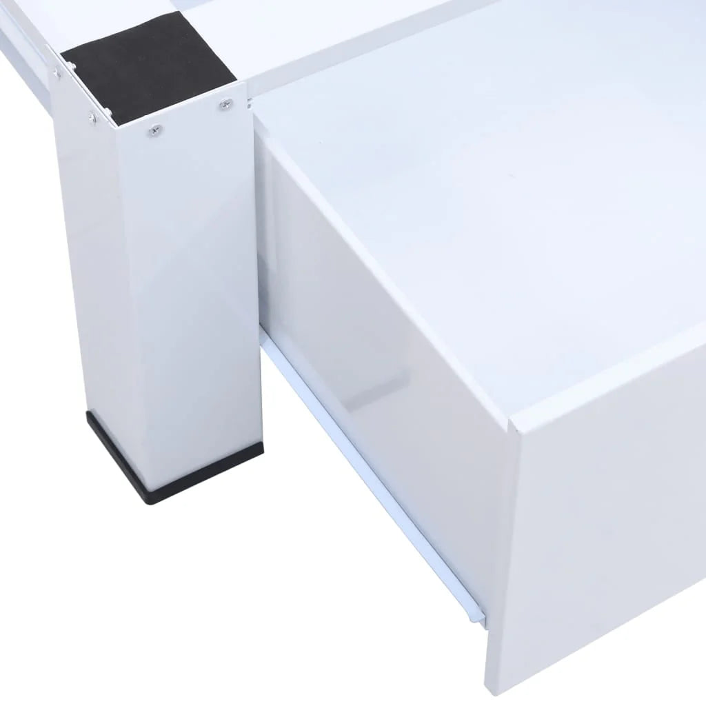 Washing and Drying Machine Pedestal with Pull-out Shelves White O284