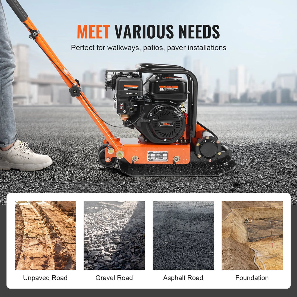 78.5cc Walk-Behind Plate Compactor H239012