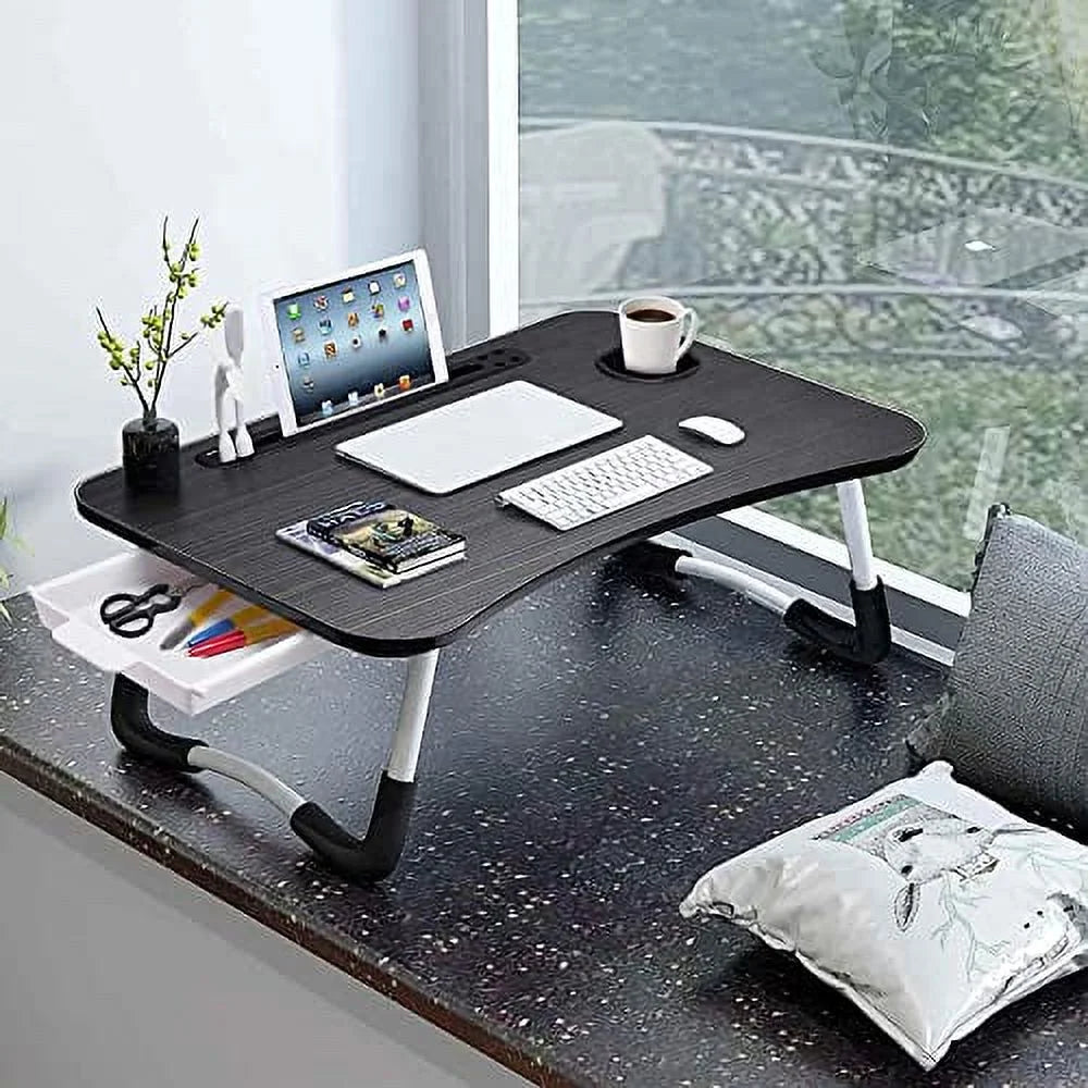 Foldable Laptop Desk with Drawer U8978