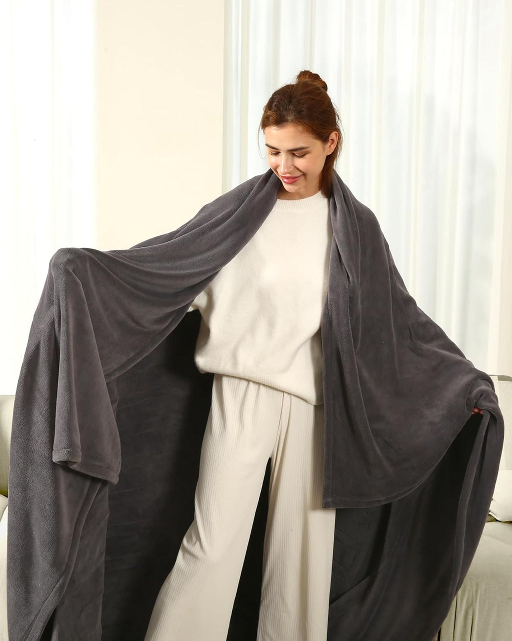 Full Size Electric Blanket 72"x84" Dark Gray B894488
