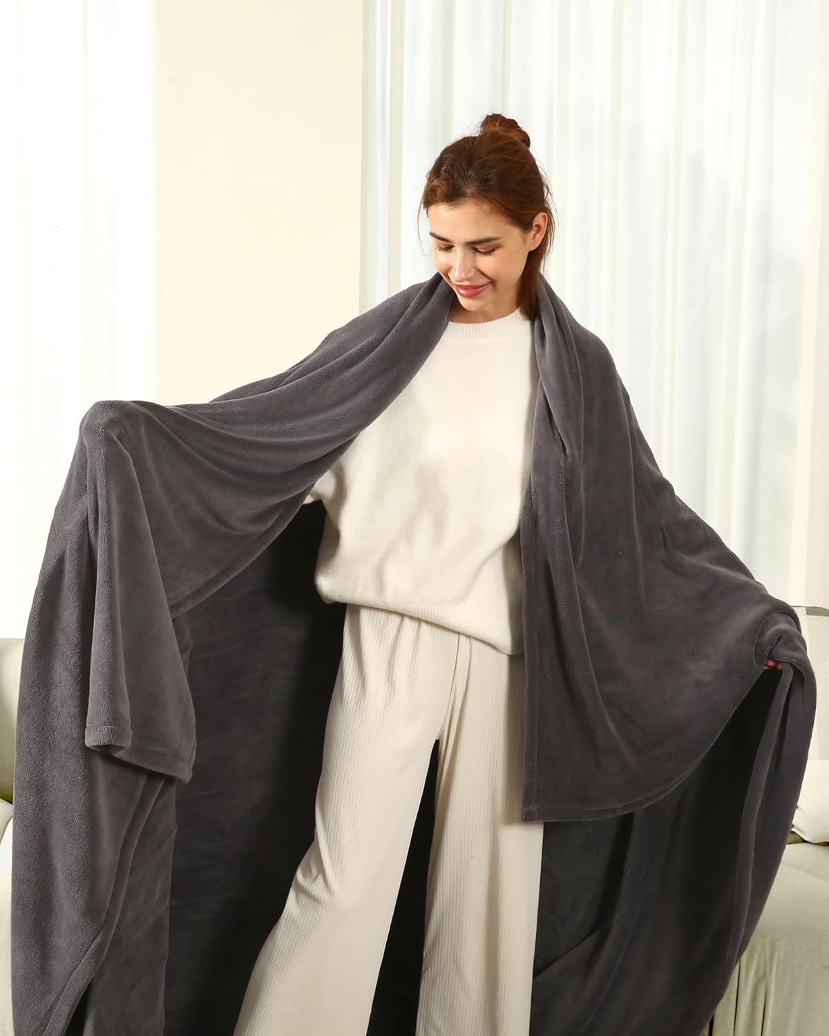 Full Size Electric Blanket 72"x84" Dark Gray B894488