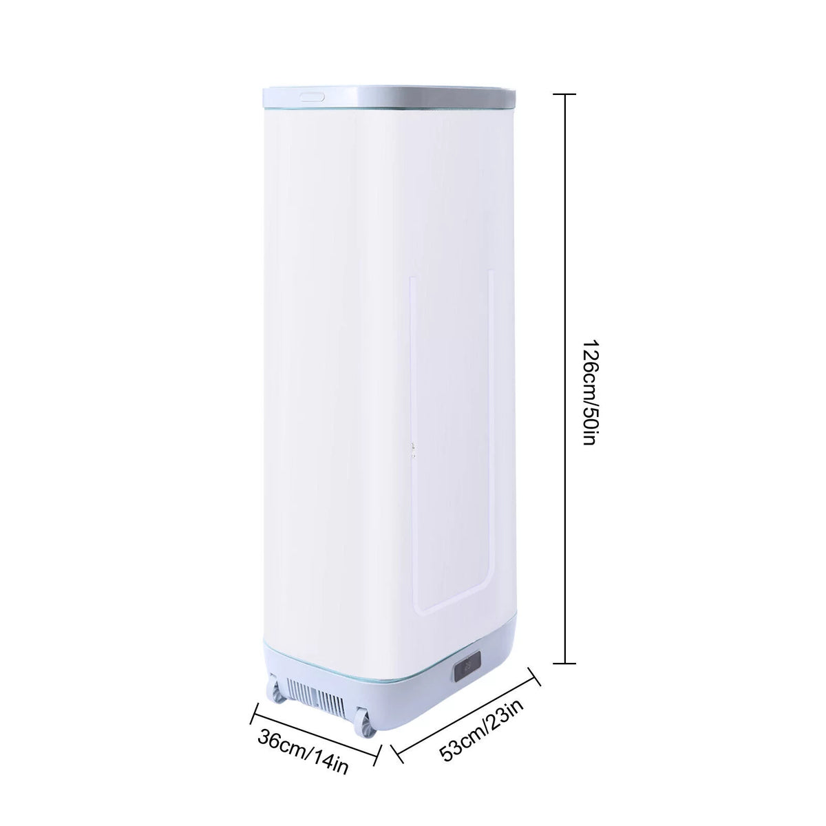 Portable White Compact Electric Clothes Dryer 330L Y849