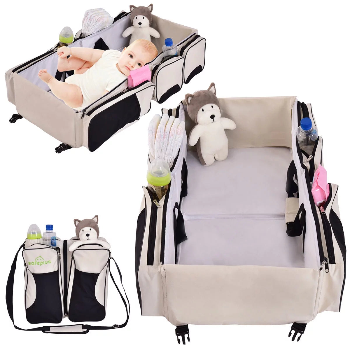 3-in-1 Portable Baby Backpack with Changing Pad D7260