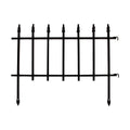 Black Powder Coated Steel Garden Border N731