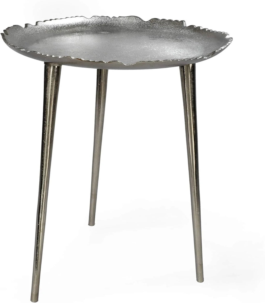 Aluminum Round Side Table, 19" Tall & 16" Diameter E68903