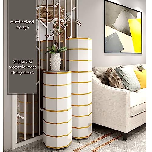 Rotating Shoe Rack Tower 360° Rotating Shoe Cabinet Round Shoe Rack Organizer Tower Staircase Storage Vertical Shoe Rack Y1279