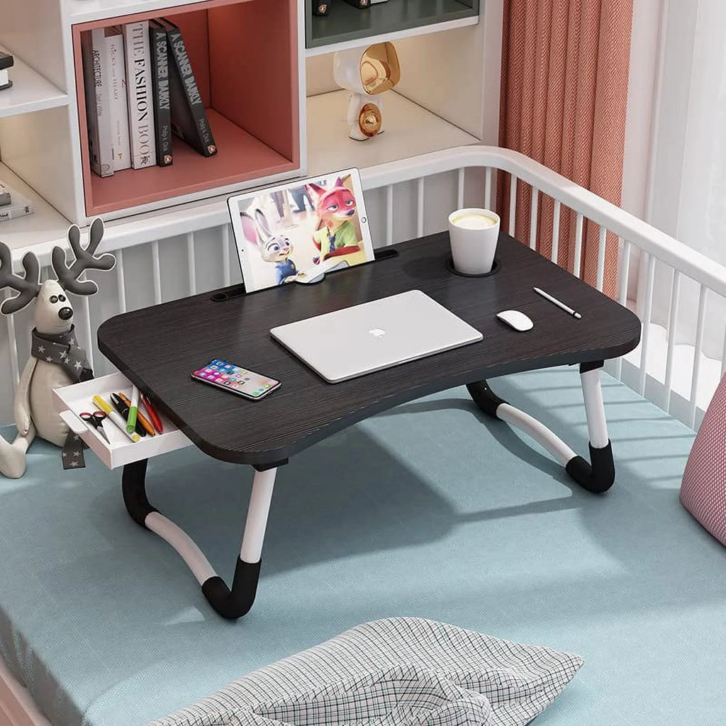Foldable Laptop Desk with Drawer U8978