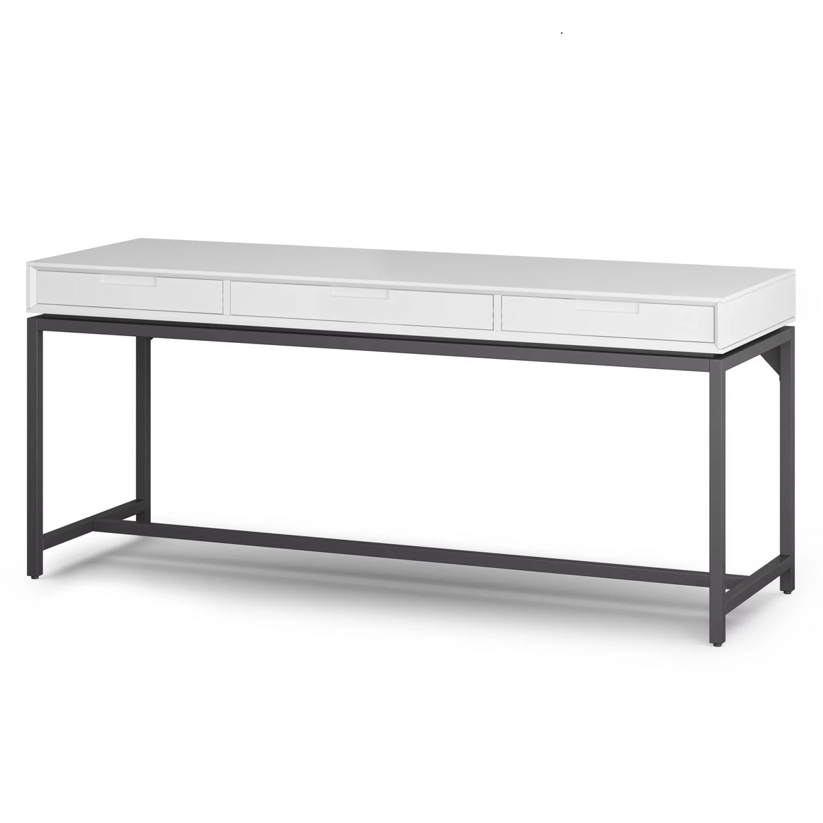 Solid Wood 72 in. W Desk with Keyboard Tray T576395