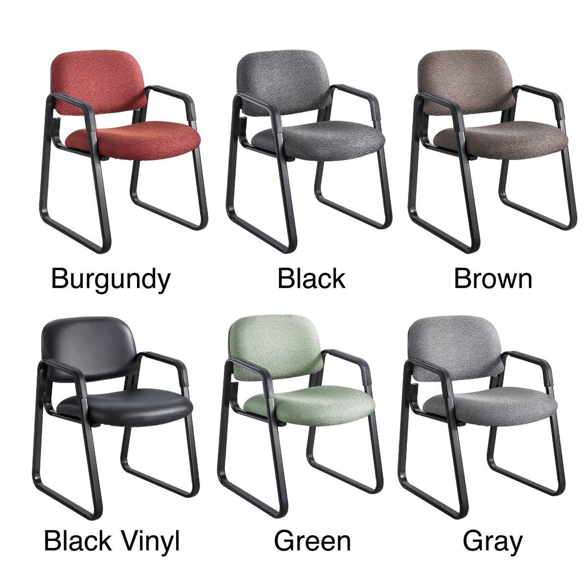 Brown Sled Base Guest Chair Z568