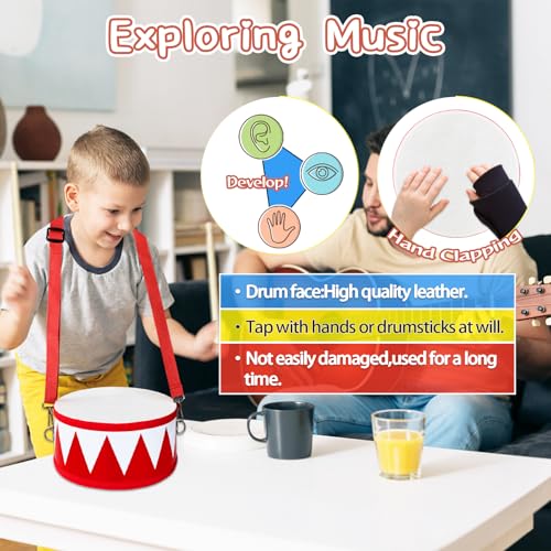 8 Inch Wooden Drum Set with 2 Drumsticks P908474