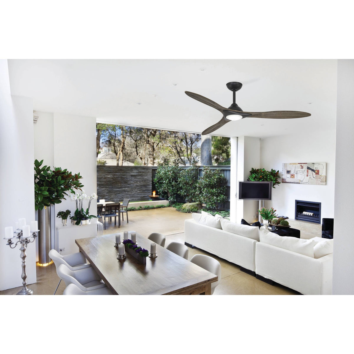 LED 60x22 Ceiling Fan Flat White V400293