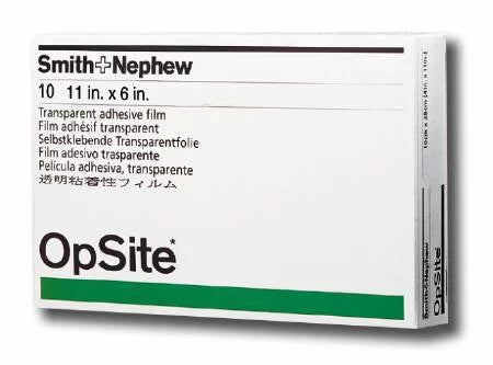 Transparent Adhesive Dressing 11" x 6" Waterproof Film 10 Each Y588226