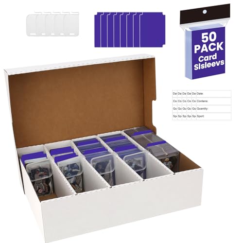 Trading Card Storage Box Holds 3940 Cards 2-Pack D2194