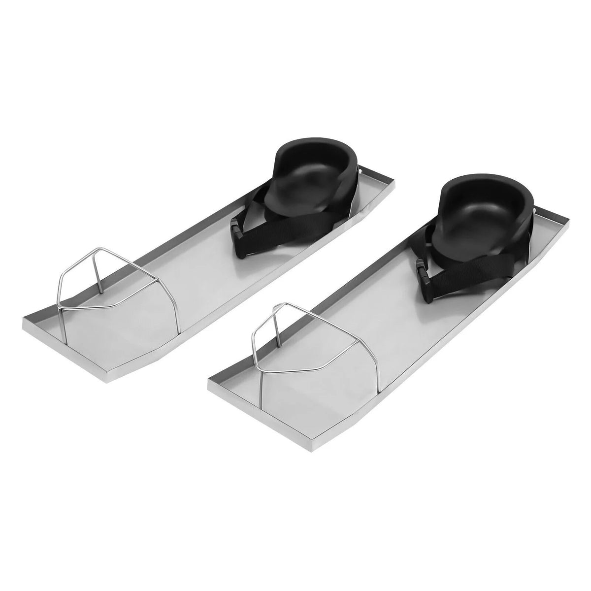 1 Pair Stainless Steel Moving Sliders with Concrete Knee Pads & Board Straps 28*8in O738